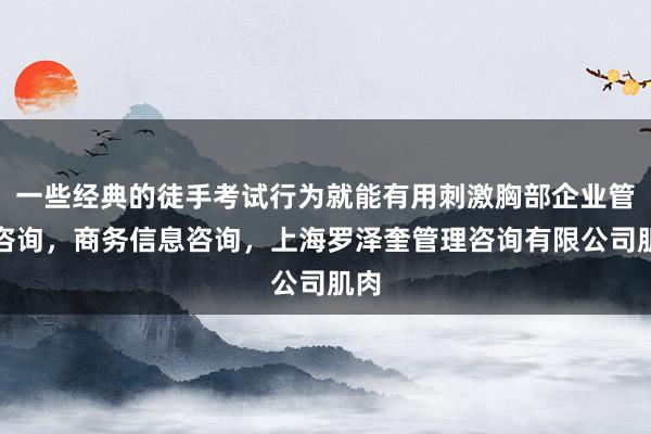 一些经典的徒手考试行为就能有用刺激胸部企业管理咨询,商务信息咨询,上海罗泽奎管理咨询有限公司肌肉